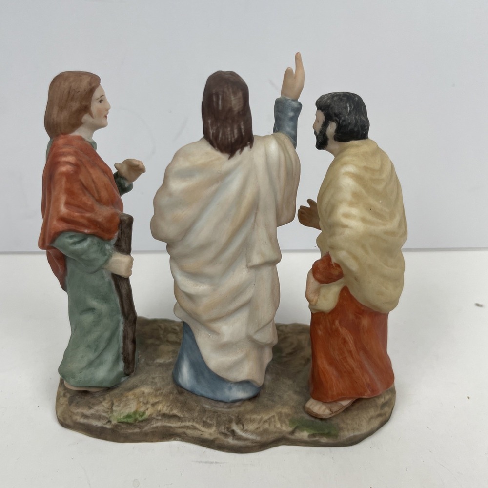 1990 Ceramica Excelsis THE WAY TO EMMAUS Figure 370/5000 Figurine RELIGION - Picture 3 of 8